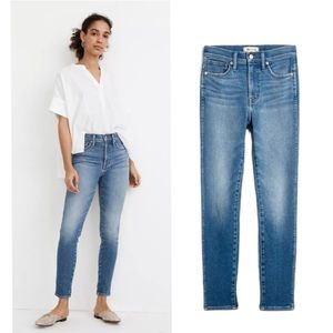 Madewell 10" Inch High Rise Skinny Crop Jeans